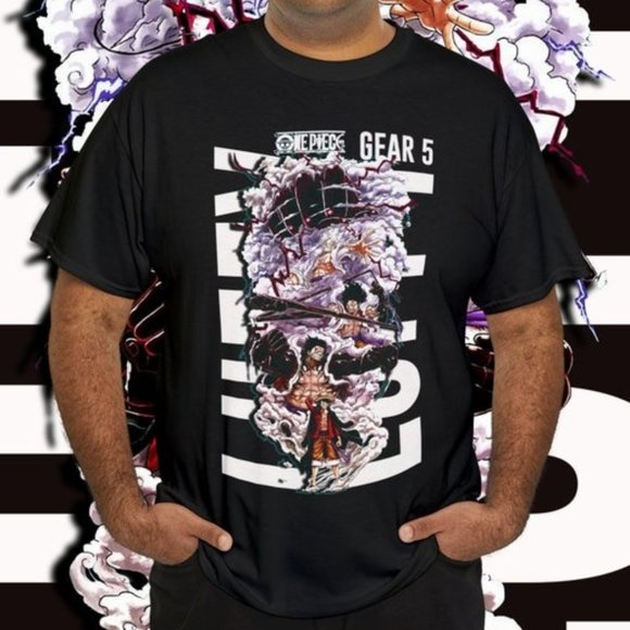 One Piece Shirt, Luffy Gear 5, Anime Clothing, 100% Premium Cotton, Great for An - Picture 1 of 1